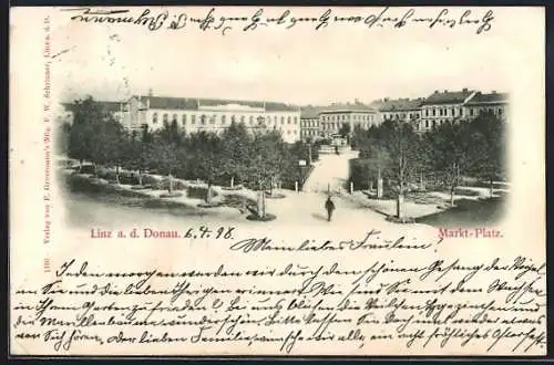 AK Linz a. d. Donau, Marktplatz