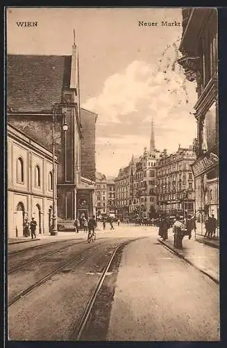 AK Wien, Neuer Markt mit Passanten