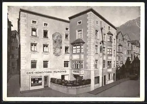 AK Innsbruck, Cafe Konditorei Munding, Kiebachgasse 16