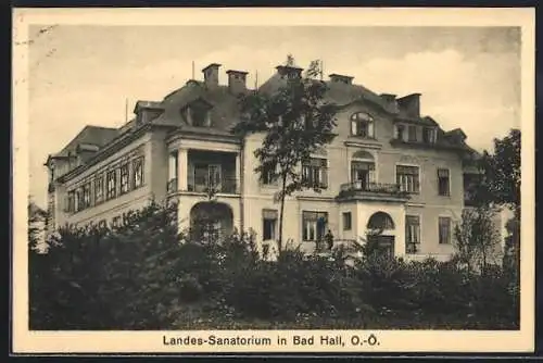 AK Bad Hall /Donau, Landes-Sanatorium, Gebäudeansicht