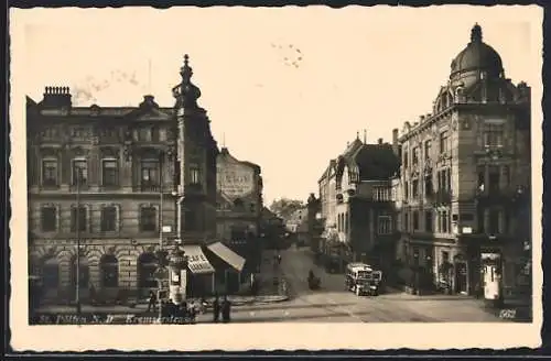 AK St. Pölten, Kremserstrasse mit Geschäften