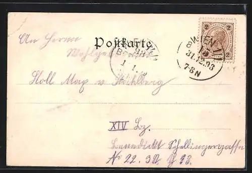 AK Wien, Grand Hotel mit Strassenpartie