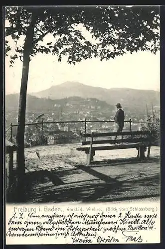 AK Freiburg / Breisgau, Wehre, Blick vom Schlossberg auf den Ort