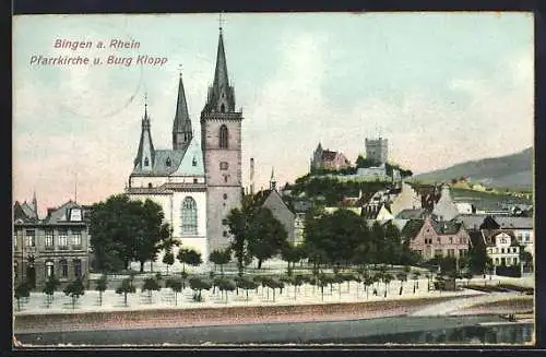 AK Bingen / Rhein, Burg Klopp