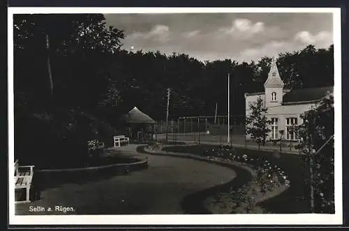 AK Sellin a. Rügen, Ruhiger Weg in die Stadt