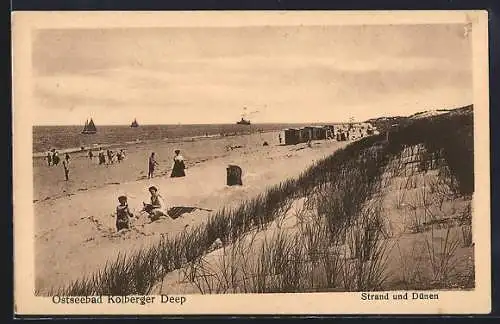 AK Kolberger Deep, Strand und Dünen