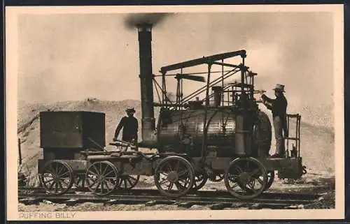 AK Puffing Billy, Historische Eisenbahn