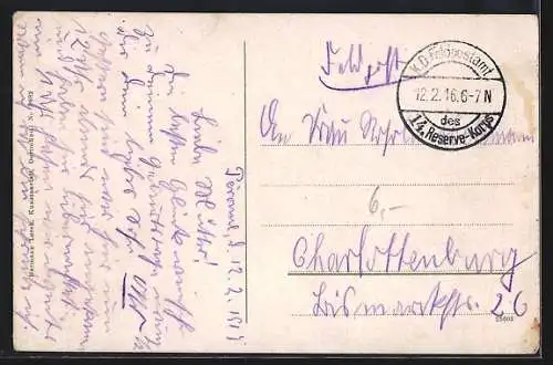 AK Dortmund, Synagoge vom Grafenhof aus gesehen