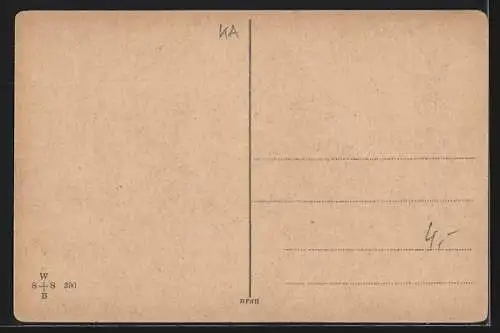 Künstler-AK Willi Scheuermann: Pärchen sitzt auf einer Bank