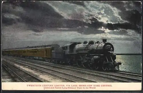 AK Twentieth Century Limited, via Lake Shore-New York Central, Long-distance Train