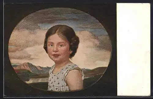 Künstler-AK Ludwig von Zumbusch: Kleines Münchener Mädchen