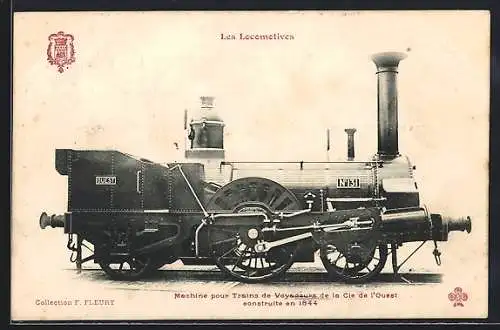 AK Französische Lokomotive No. 131