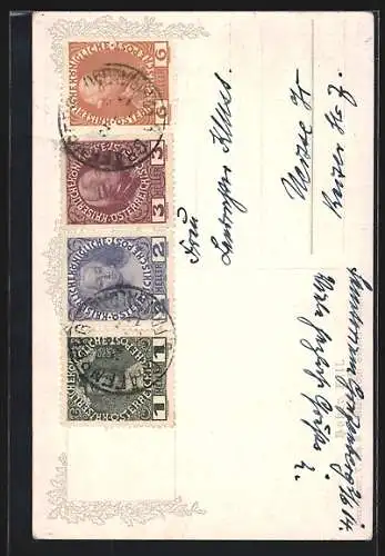 Künstler-AK E. F. Hofecker: Deutscher Schulverein Nr. 424, Hoher Fall