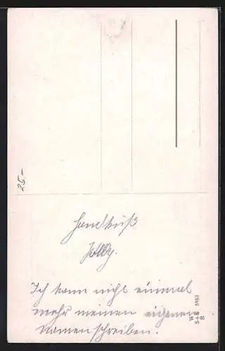 AK Knabe steht auf der Spitze eines Berges und ist erfreut