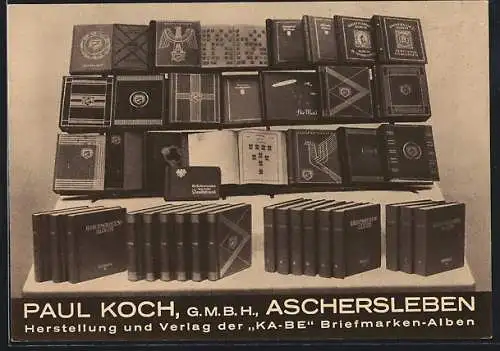 AK Aschersleben, Tag der Briefmarke 1939, Paul Koch GmbH, Herstellung und Verlag von der KA-BE Briefmarken-Alben