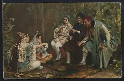 AK Juifs à un jour de fête