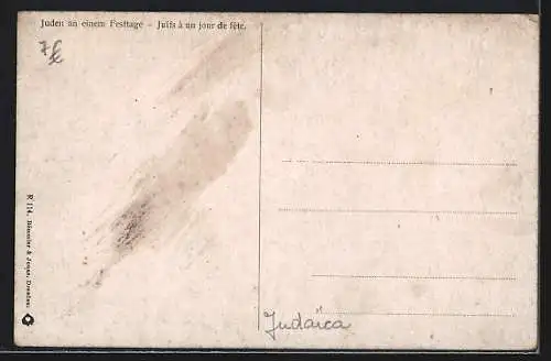 AK Juifs à un jour de fête