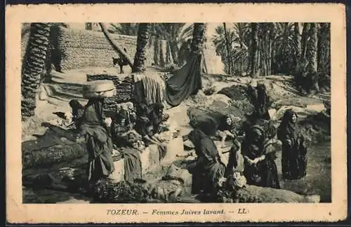 AK Tozeur, Femmes Juives lavant