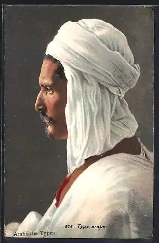 AK Araber mit Kopftuch, Lehnert & Landrock