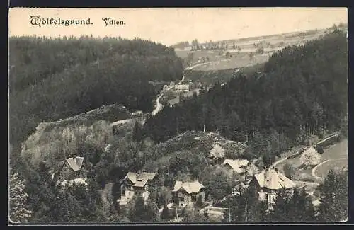 AK Wölfelsgrund, Die Villen aus der Vogelschau