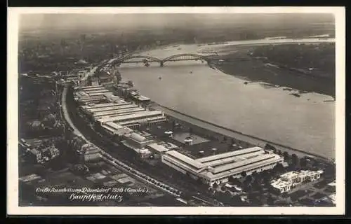AK Düsseldorf, Grosse Ausstellung Gesolei 1926 - Hauptfestplatz aus der Vogelschau