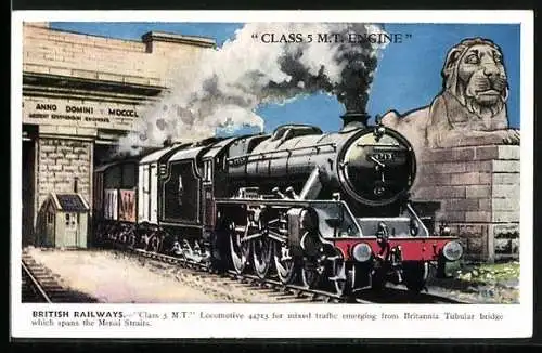 AK British Railways, Class 5 M.T. Engine, Britische Eisenbahn