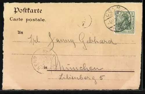 Lithographie Köln-Neustadt, Neues Stadttheater am Habsburgerring