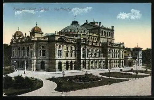AK Krakau-Krakow, Teatr miejski, Stadttheater