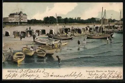 AK Misdroy, Badegäste am Strand