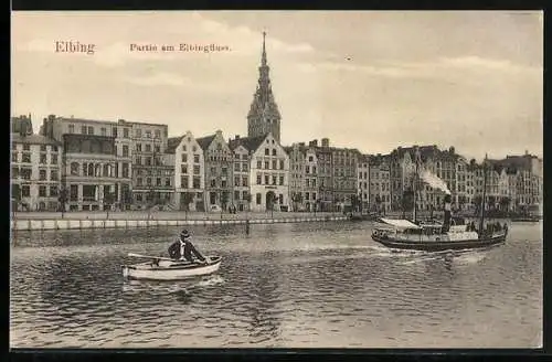 AK Elbing / Elblag, Partie am Elbingfluss