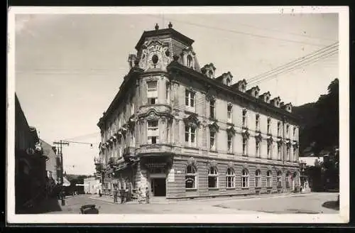 AK Trenc. Teplice, Ortspartie mit Hotel-Restaurant