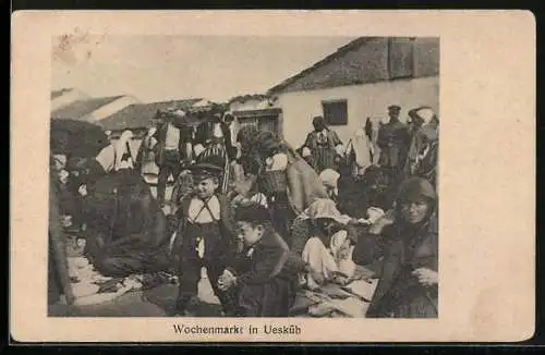 AK Skoplje / Ueskueb, Wochenmarkt