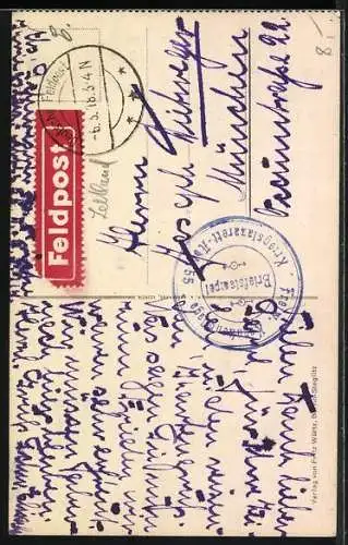 Künstler-AK Mitau, Reformationskirche