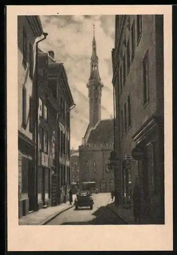 AK Tallin, Blick auf das alte Rathaus
