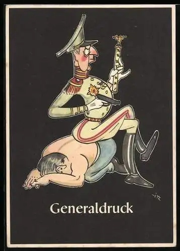 Künstler-AK sign. H. Moritz: Generaldruck, Bergbau