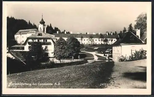 AK Gutenstein /N.-Oe., Mariahilferberg mit Kirche