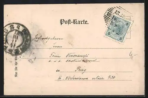 AK Wien, Hofoper mit Operngasse aus der Vogelschau