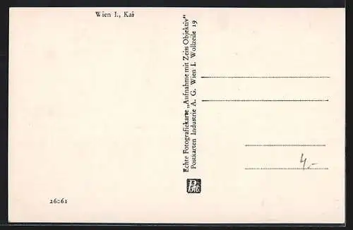 AK Wien, Kai mit Strassenbahn