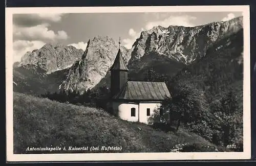AK Kufstein, Antoniuskapelle im Kaisertal