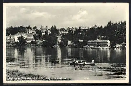 AK Allentsteig /Niederdonau, Uferpartie mit Boot