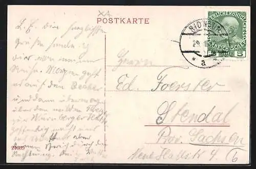 AK Ridnaun, Totale mit Umland