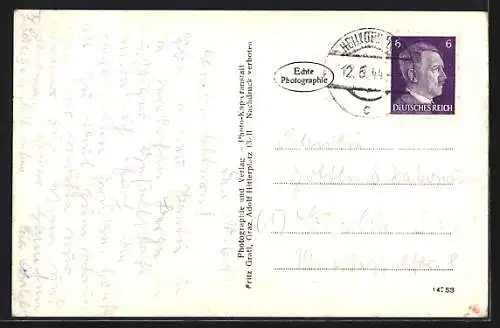 AK Heiligenblut, Ortspartie mit Kirche und Grossglockner