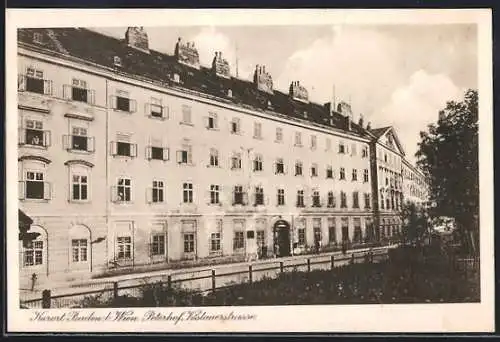AK Baden b. Wien, Hotel Peterhof in der Vöslauerstrasse