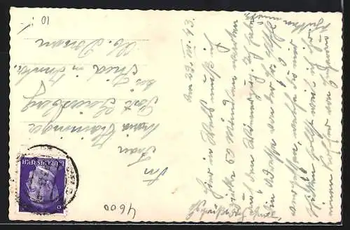 AK Wels, Strassenpartie mit Geschäften