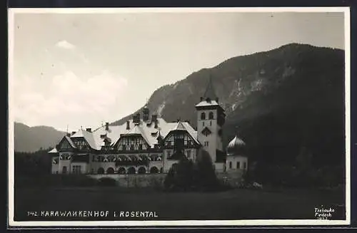 AK Ferlach, Unterbergen i. Rosental, Hotel Karawankenhof
