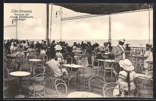 AK Lido /Venezia, Terrazza del Grande Stabilimento Bagni