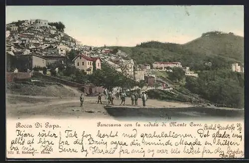 AK Rocca di Papa, Panorama con la veduta di Monte Cave
