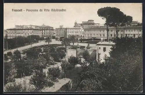 AK Frascati, Panorama da Villa Aldobrandini