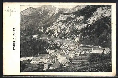 AK Forni Avoltri, Panorama mit Kirche