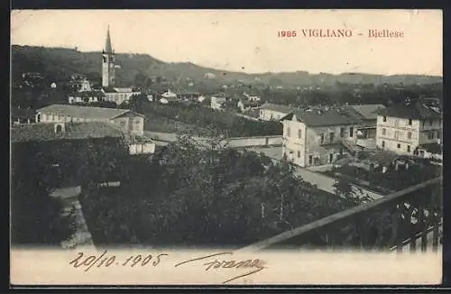 AK Vigliano Biellese, Veduta generale